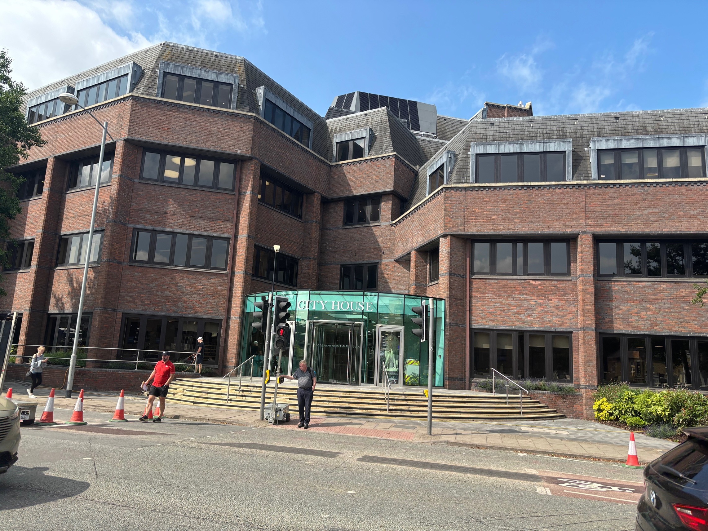 Front door of Cambridge office