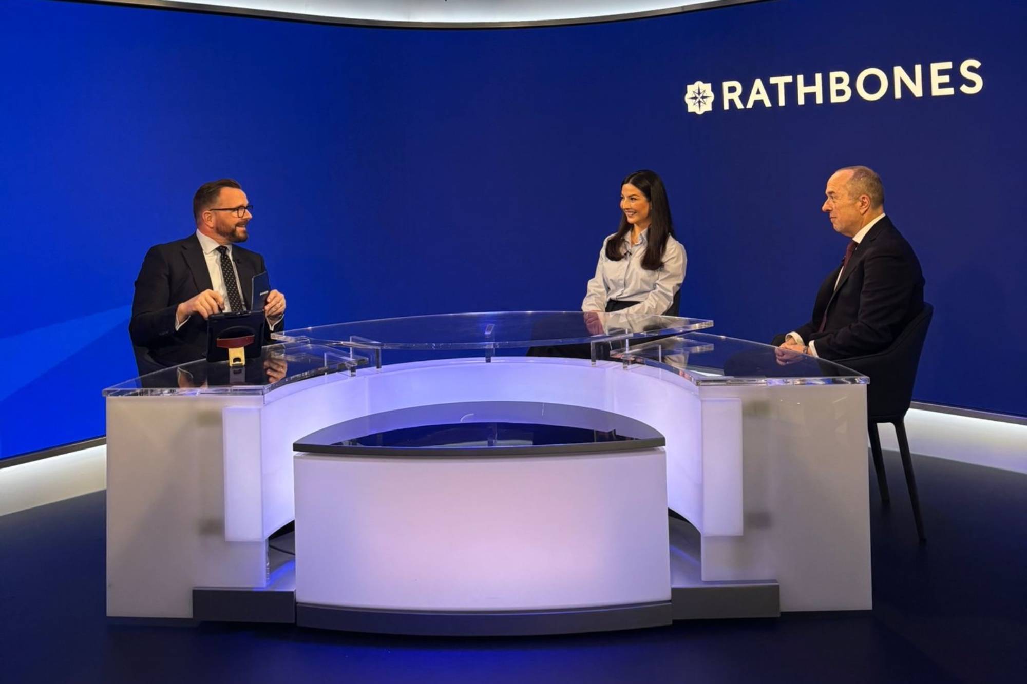 Speakers in the studio where "The Model Portfolio Service that loves to say no" webinar was recorded