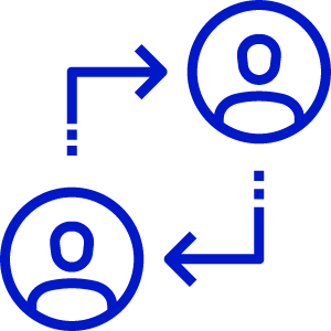 An icon showing two people sharing tax allowances together
