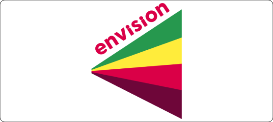 The logo of the Envision charity