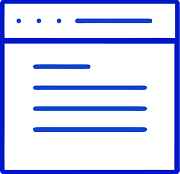 An icon of an internet browser window
