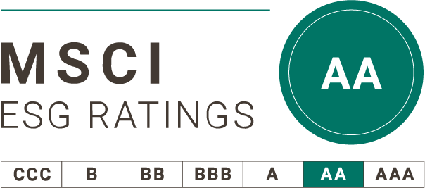 Our fund gets an AA ESG rating from MSCI