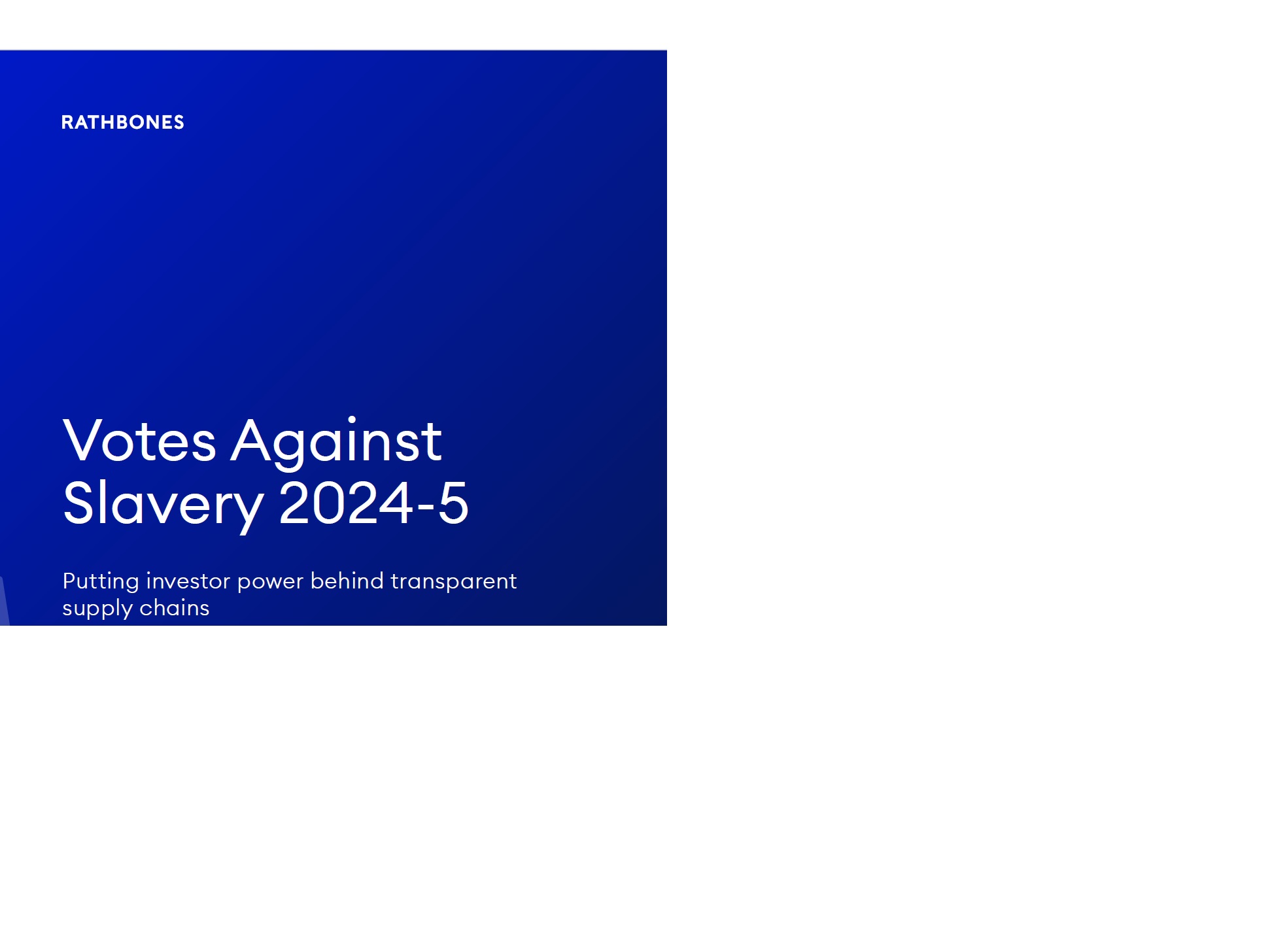 Votes Against Slavery report cover image