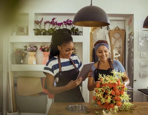 Mother and daughter having fun cooking together