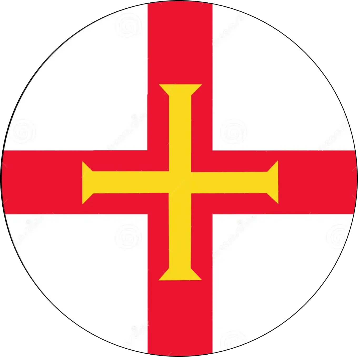 The Guernsey flag