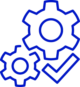 An icon indicating operations are working correctly