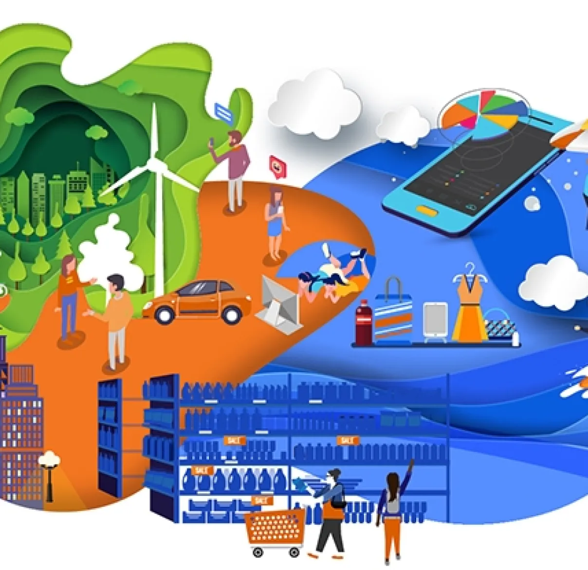 Art of millennial items