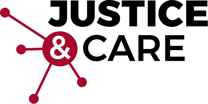 The logo of the Justice & Care charity