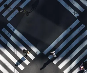 Crossing people