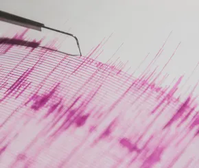 image of seismograph on paper