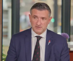 A photograph of Fund Manager Bryn Jones on Asset TV