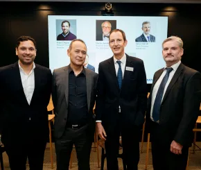 Image of the four panellists from Rathbones and Investec for their post-Budget event