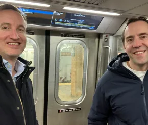 Picture of fund managers on the subway