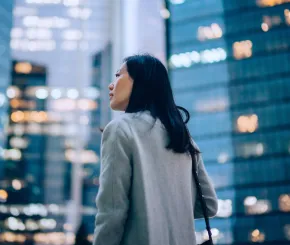 Professional woman in the city