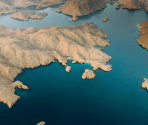 Aerial view of Oman