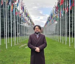 Victor Riega at the United Nations