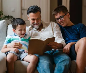 Father and sons