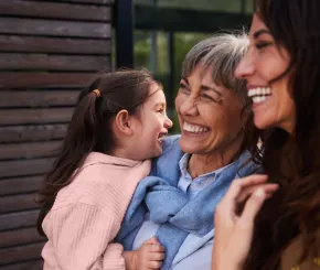 Three generations of family