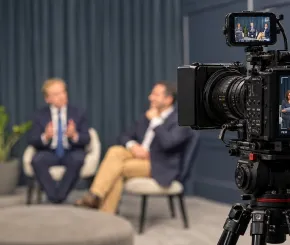 Behind the scenes of the tax and inflation video recording 