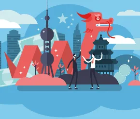 Chinese cartoon dragon