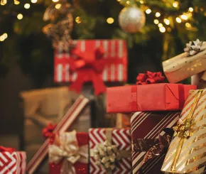 Presents under tree