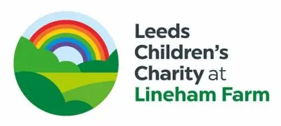 The logo of the Leeds Children's Charity at Lineham Farm