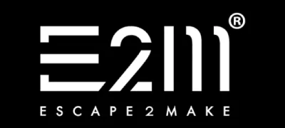 The logo of the Escape2Make charity