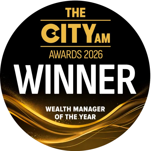 The badge awarded to Rathbones for The City AM Awards' 2026 Wealth Manager of the Year