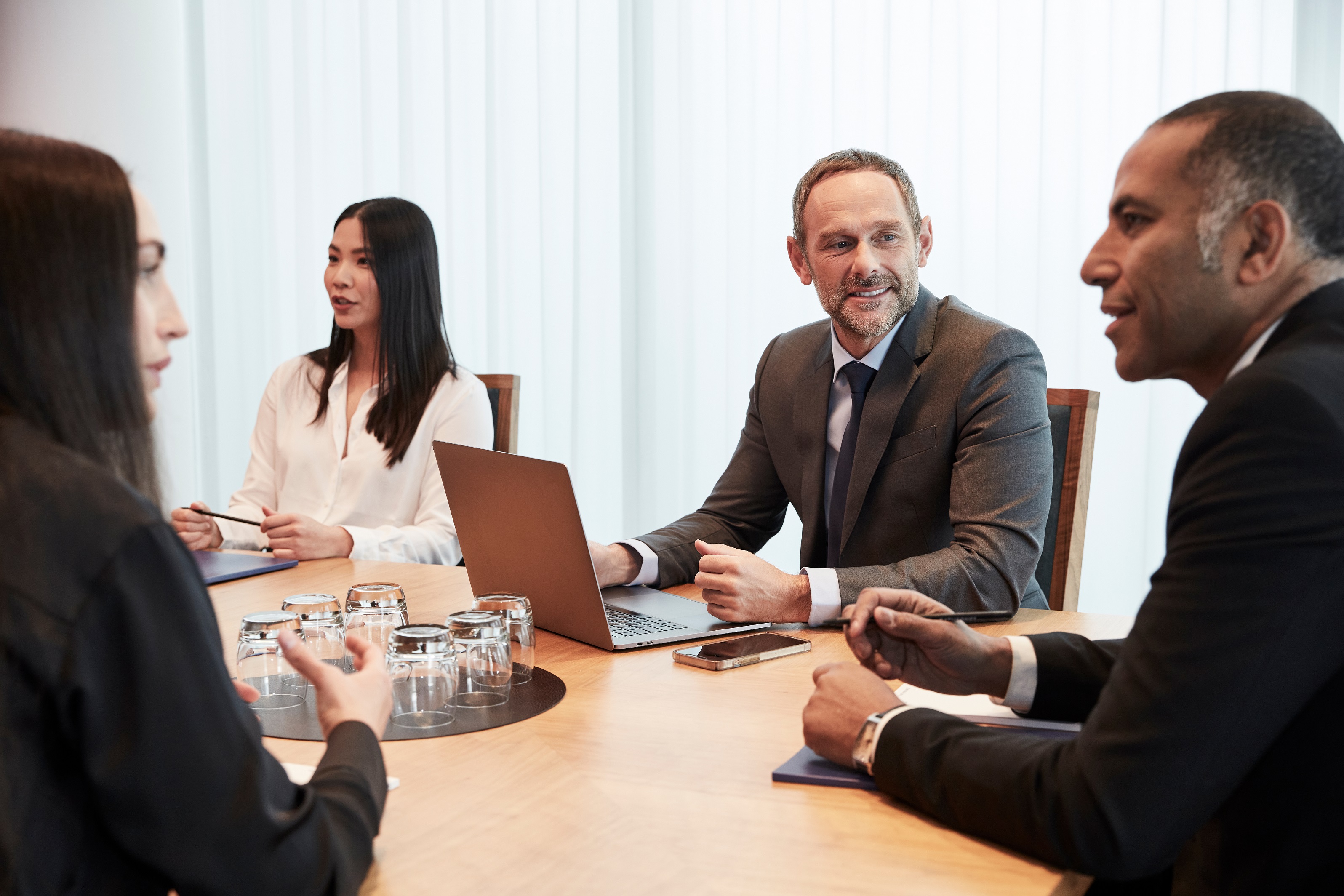 people around desk
