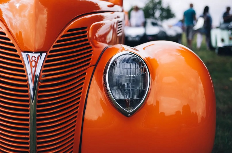 Orange Retro Car