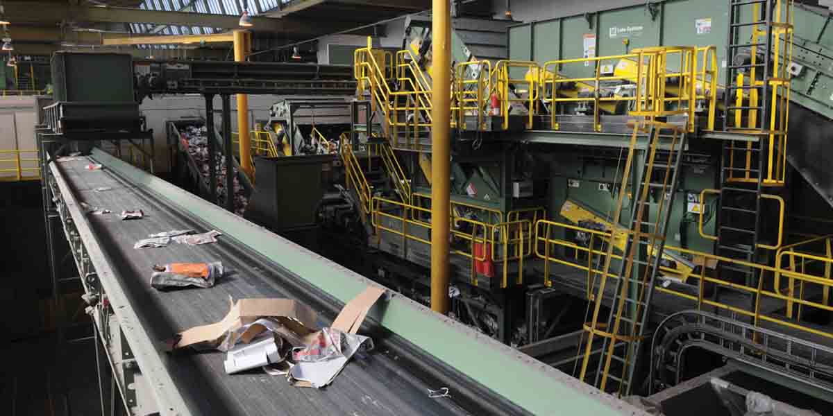 Rubbish conveyor belt