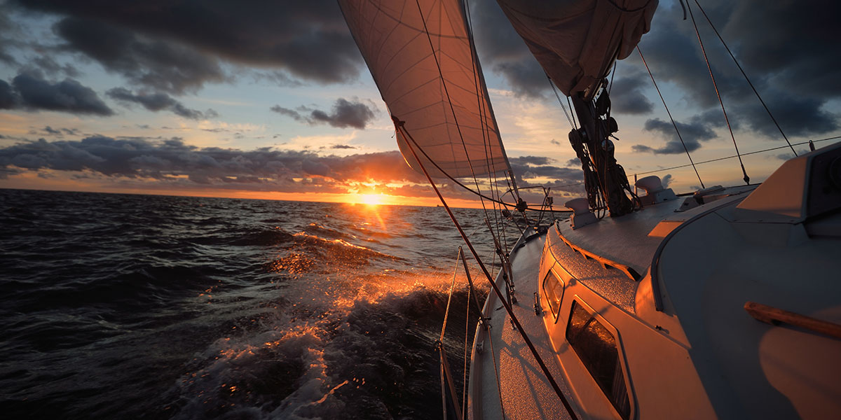 Yacht sailing