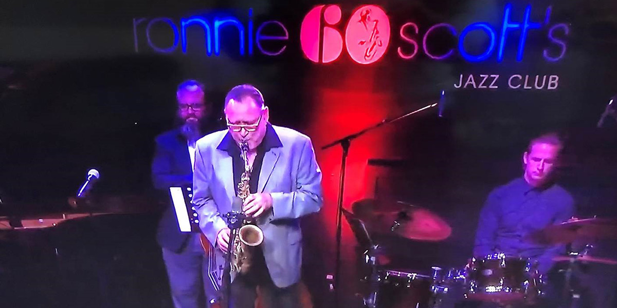 Ronnie Scott's jazz saxophone player