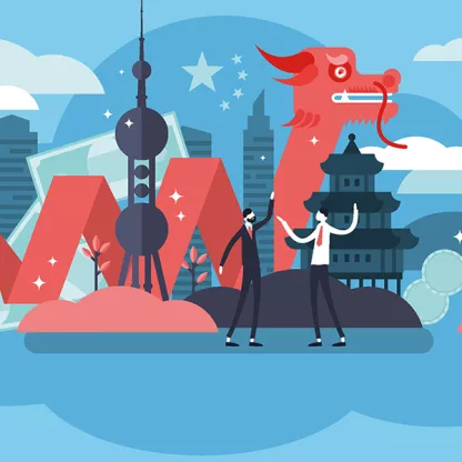 Chinese cartoon dragon