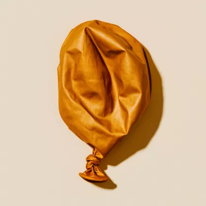 Deflated balloon 