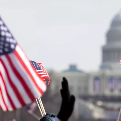 USA flags
